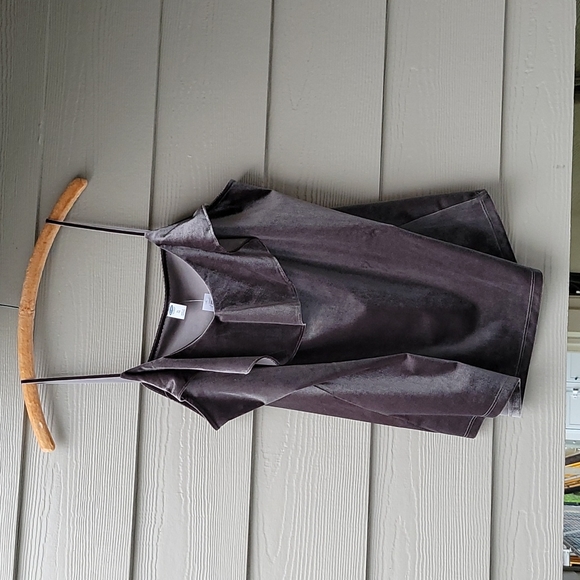 Old Navy Soft Velvety Dark Grey Tank Top - Picture 1 of 8